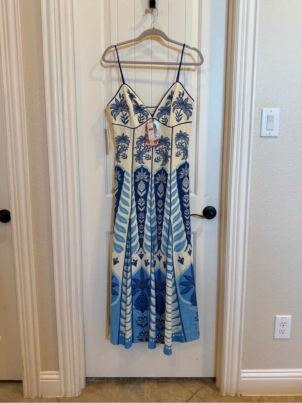 Farm Rio Sleeveless V-Neck A-Line Maxi Dress - Picture 4 of 8